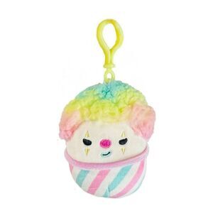 New With Tags Squishmallow 3.5" Declan Snowcone Clown Plush‎ Clip